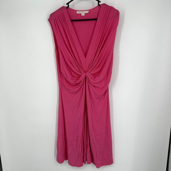 Boston Proper Dress Women's Size‎ XL Sleeveless Gathered Front Pink - Picture 1 of 6